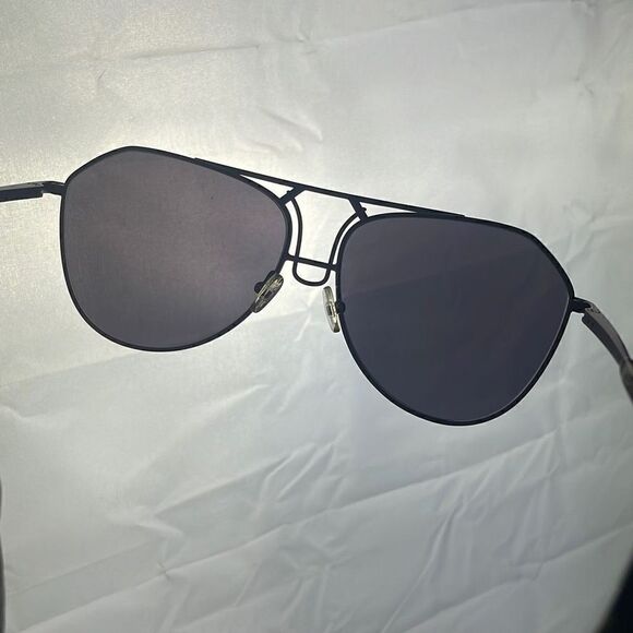 House Of Harlow TILDA Gunmetal Aviator Sunglasses with Hard Shell Case 58 14 main image 9